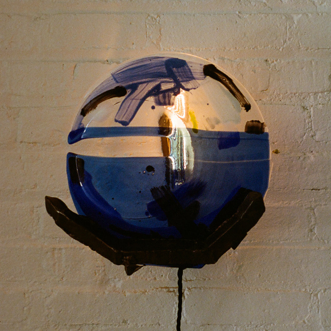 Robusted - Blue Sconce