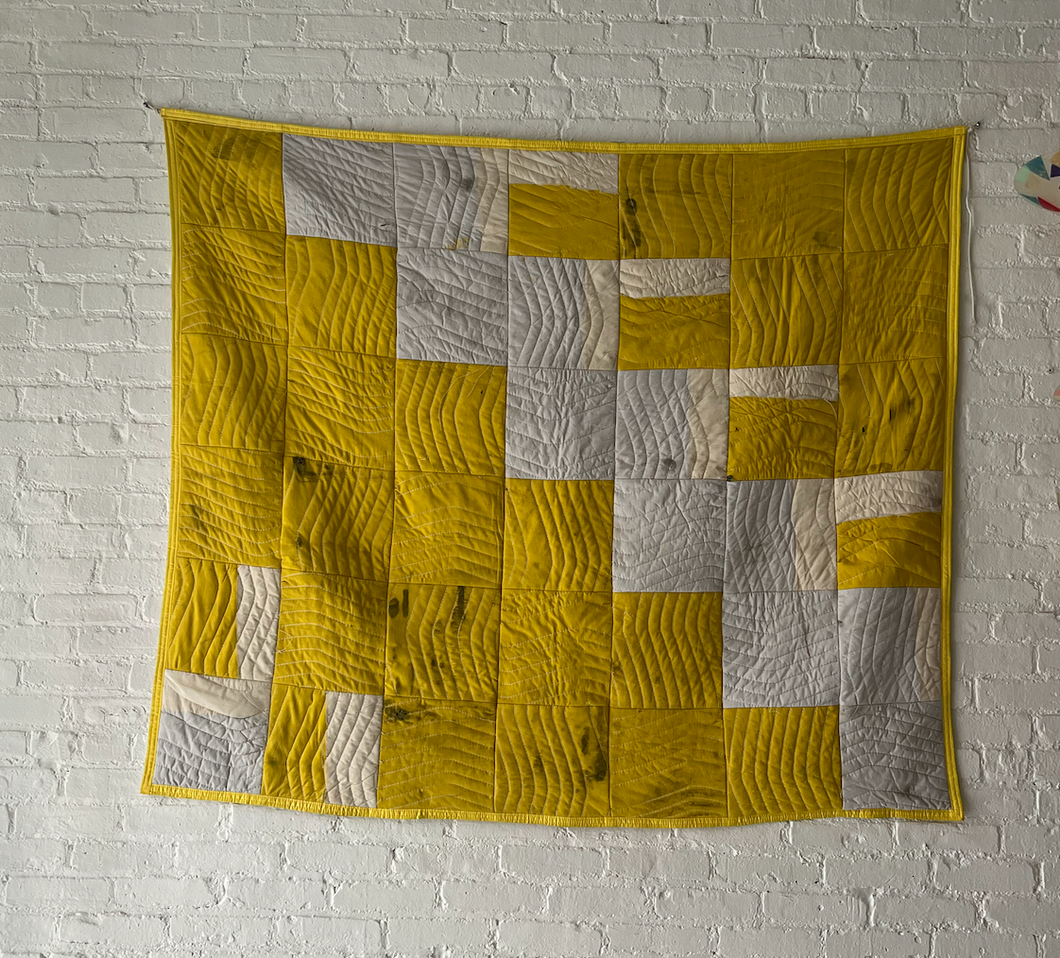Rucker Corp “Patchwork Quilt (Yellow and White)”, 2023